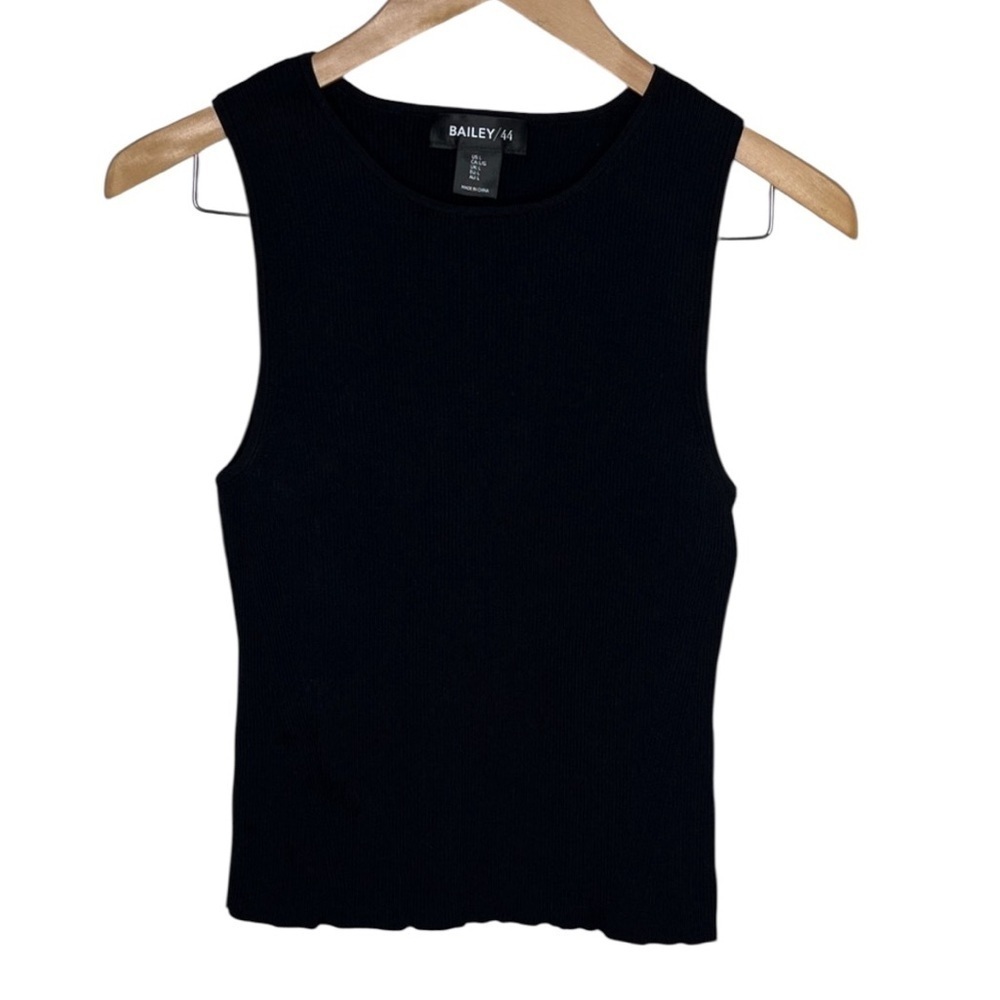 Bailey / 44 Black Ribbed Tank Top Women Size L
